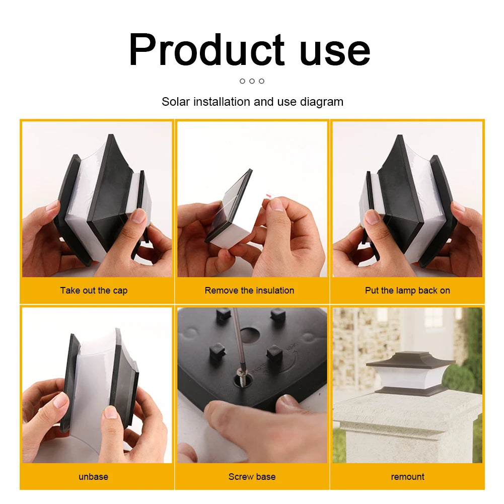 Solar Post Cap Light LED