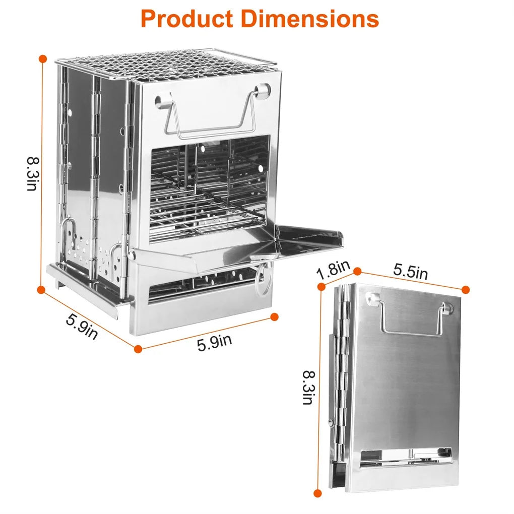 Foldable Camping Wood Burning Stove