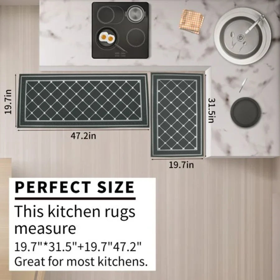 2 PCS Cushioned Kitchen Mat