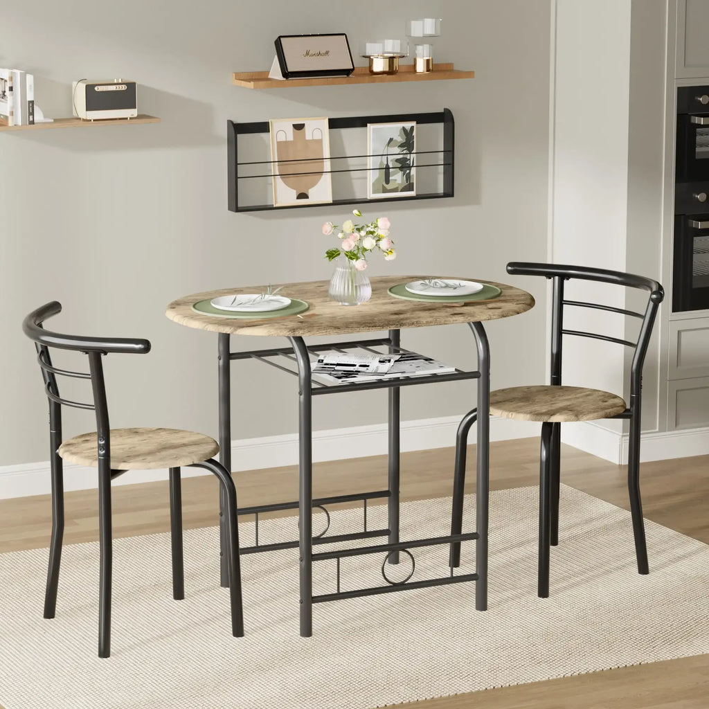 3-Piece Small Kitchen Dining Set