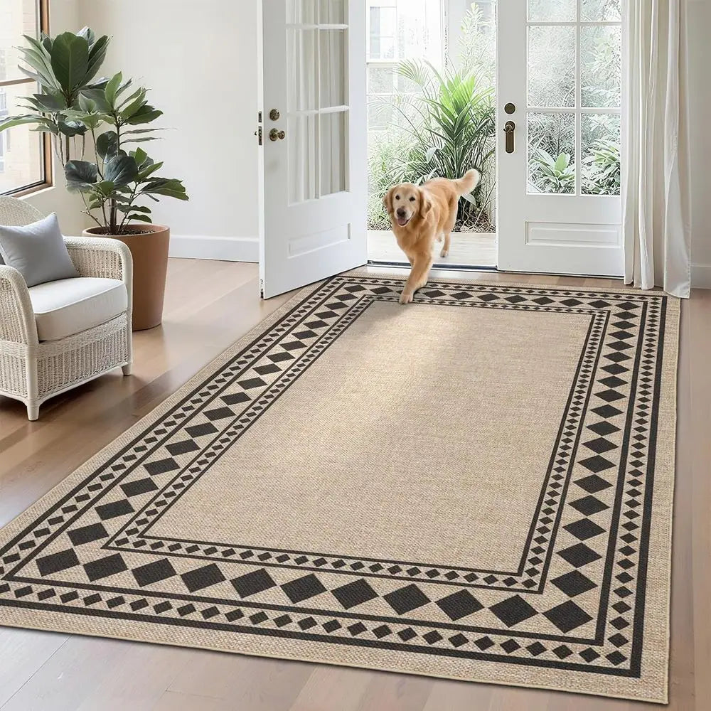 8x10 Natural Jute Washable Indoor/Outdoor