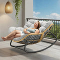 Oversized Wicker Egg Chair w/Cushion