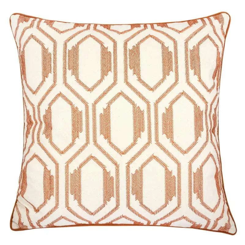 Geometric Embroidered Cotton