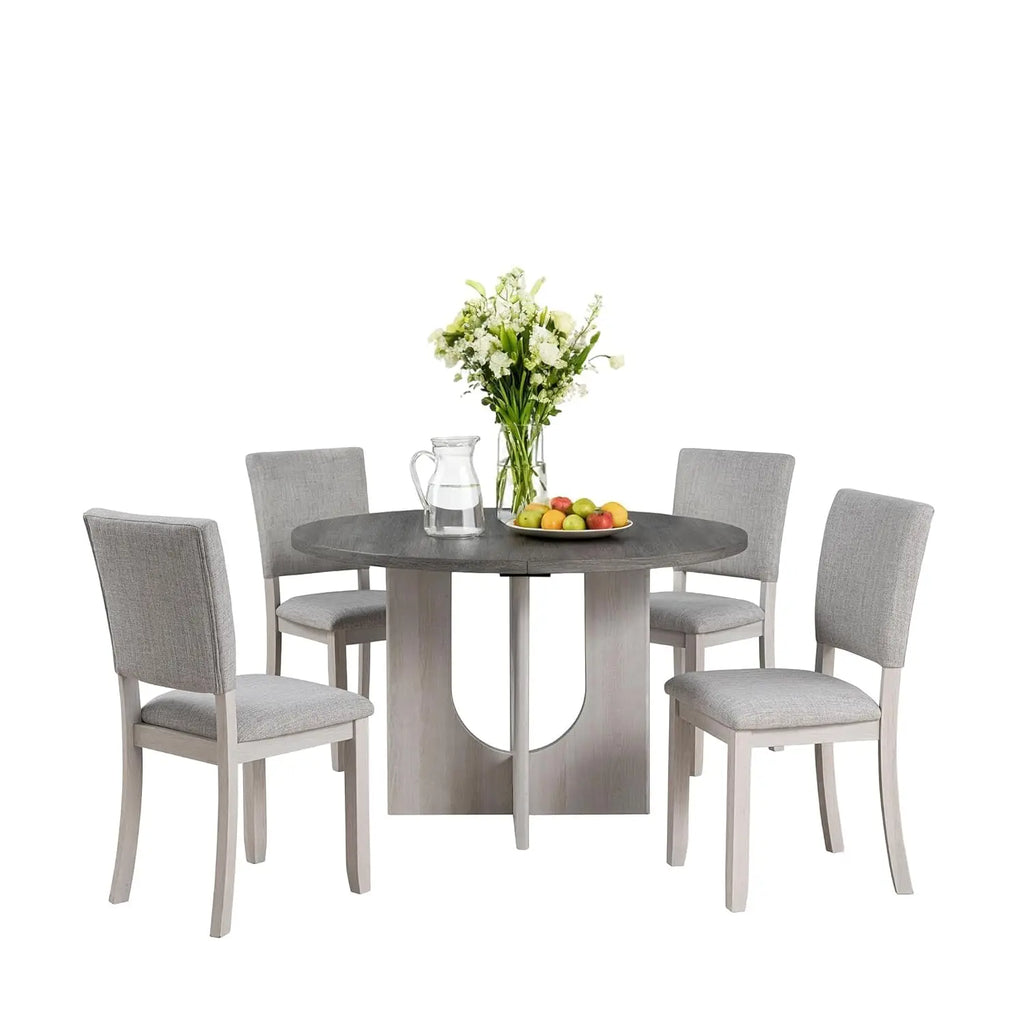 Round Table w/4 Upholstered