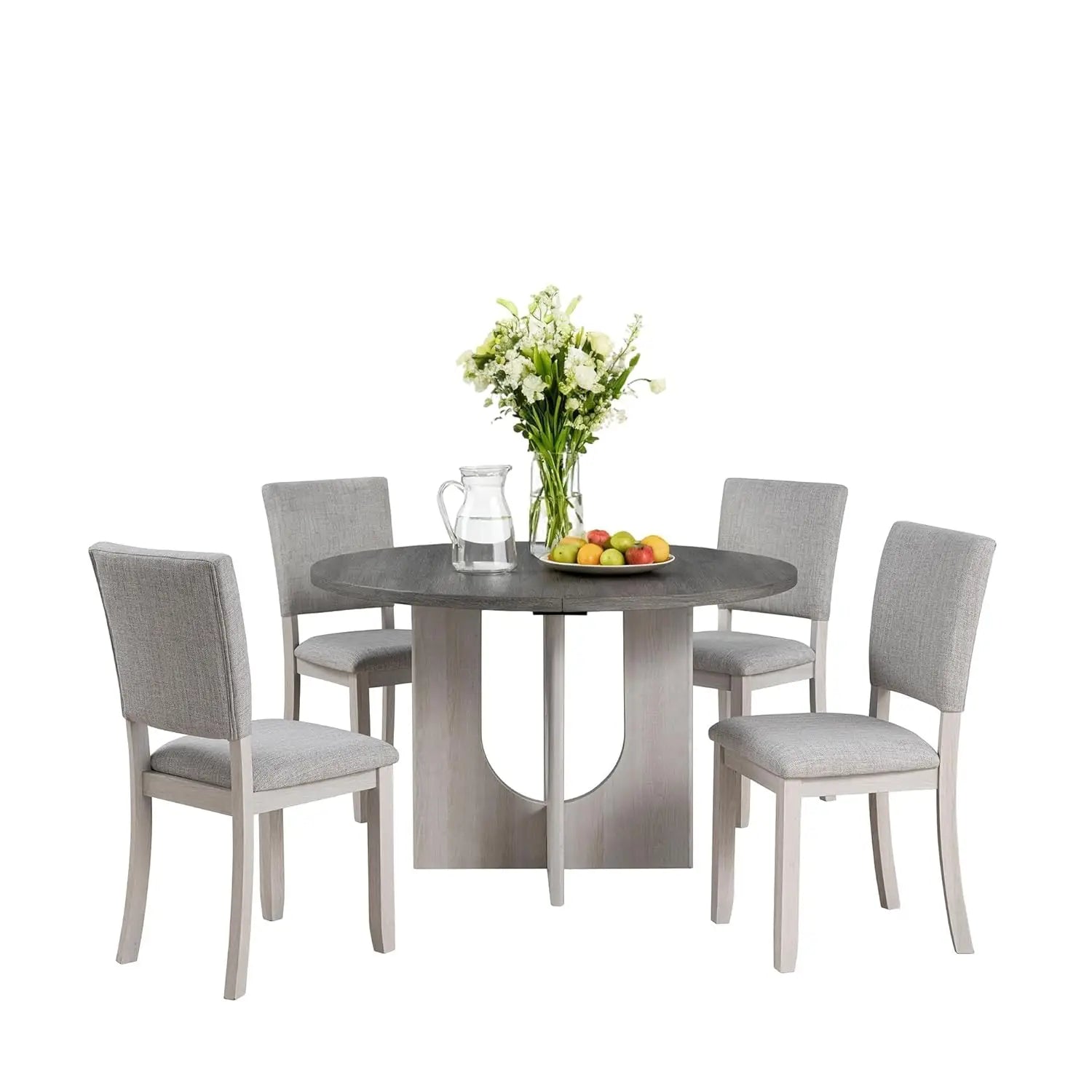 Round Table w/4 Upholstered