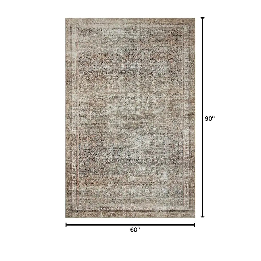 5x7'6" Ink/Terracotta 13" Pile