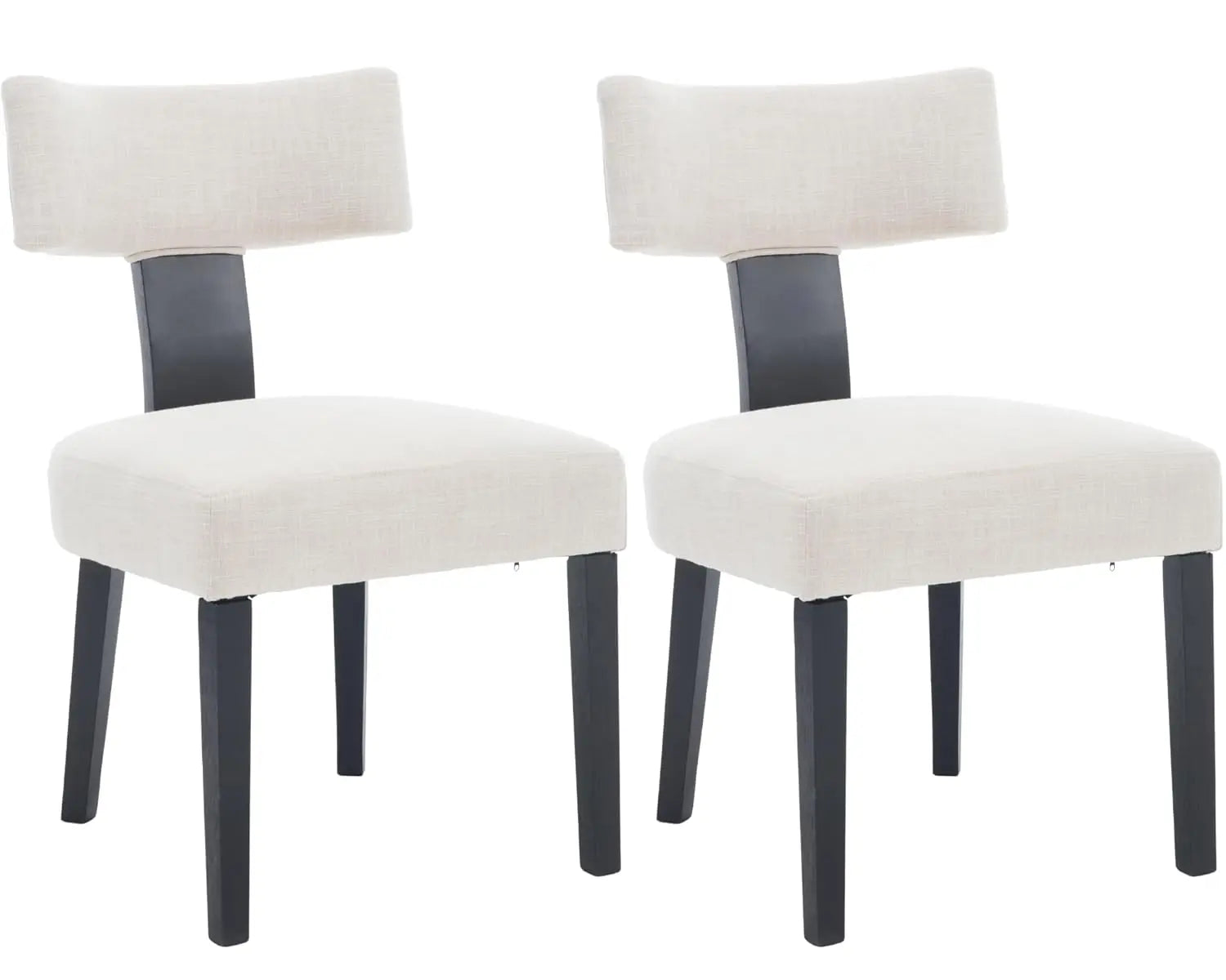 Upholstered PU Leather w/Wood Leg