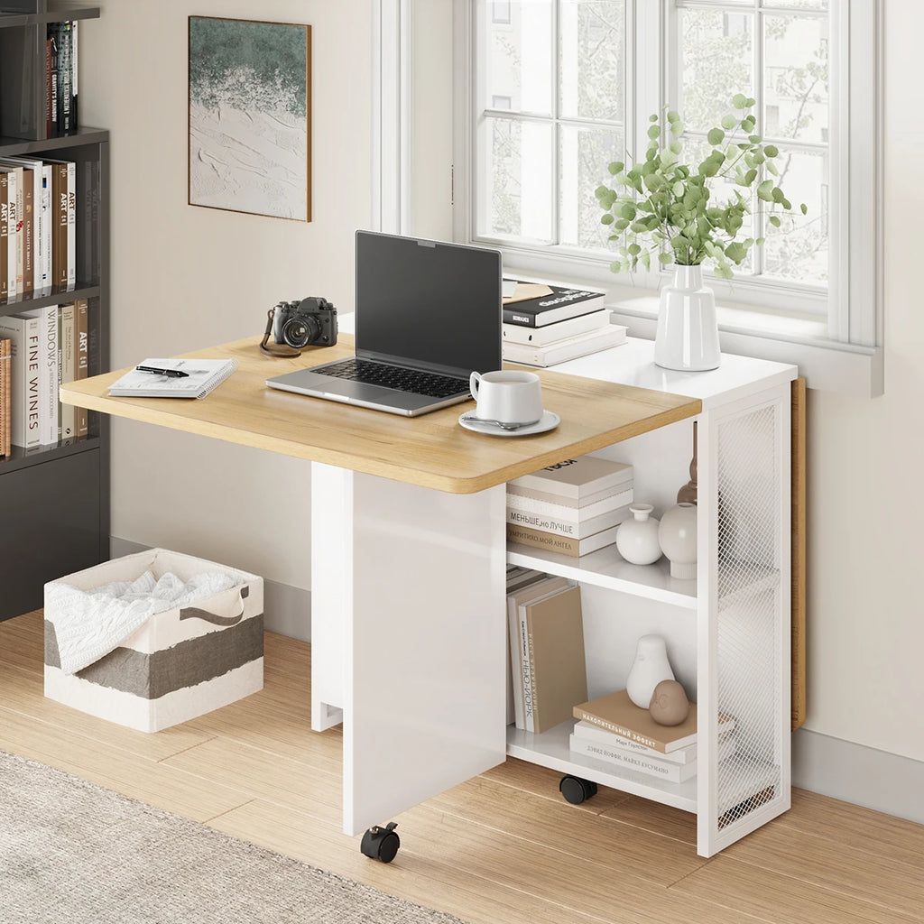 Folding Table w/6 Wheels 127 x 80 x 75 cm