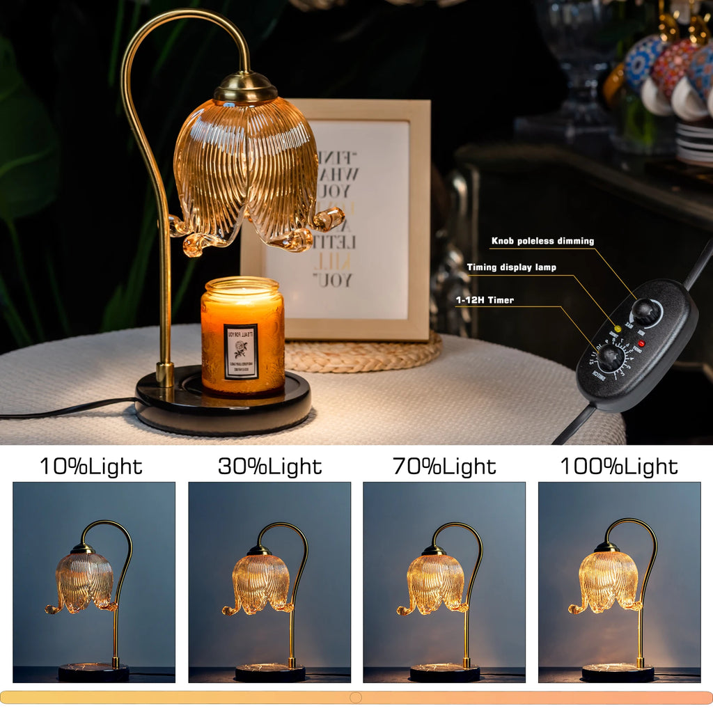 French Tulip Flower Candle Warmer