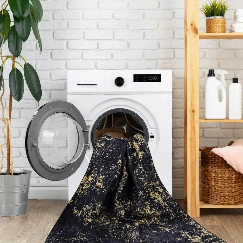 9x12 Washable Area Rug, Low-Pile