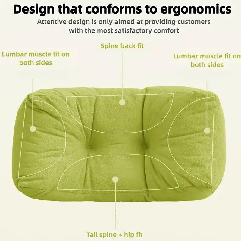 Green Lumbar Pillow