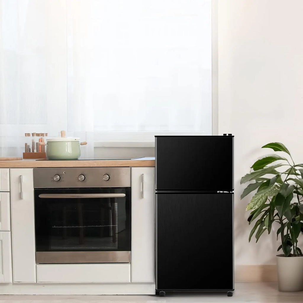 3.2CF Black Compact Refrigerator with Freezer