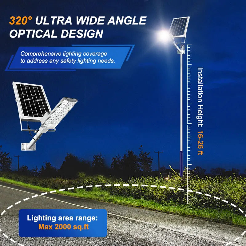 outdoor solar streetlamp 10,000 lumens