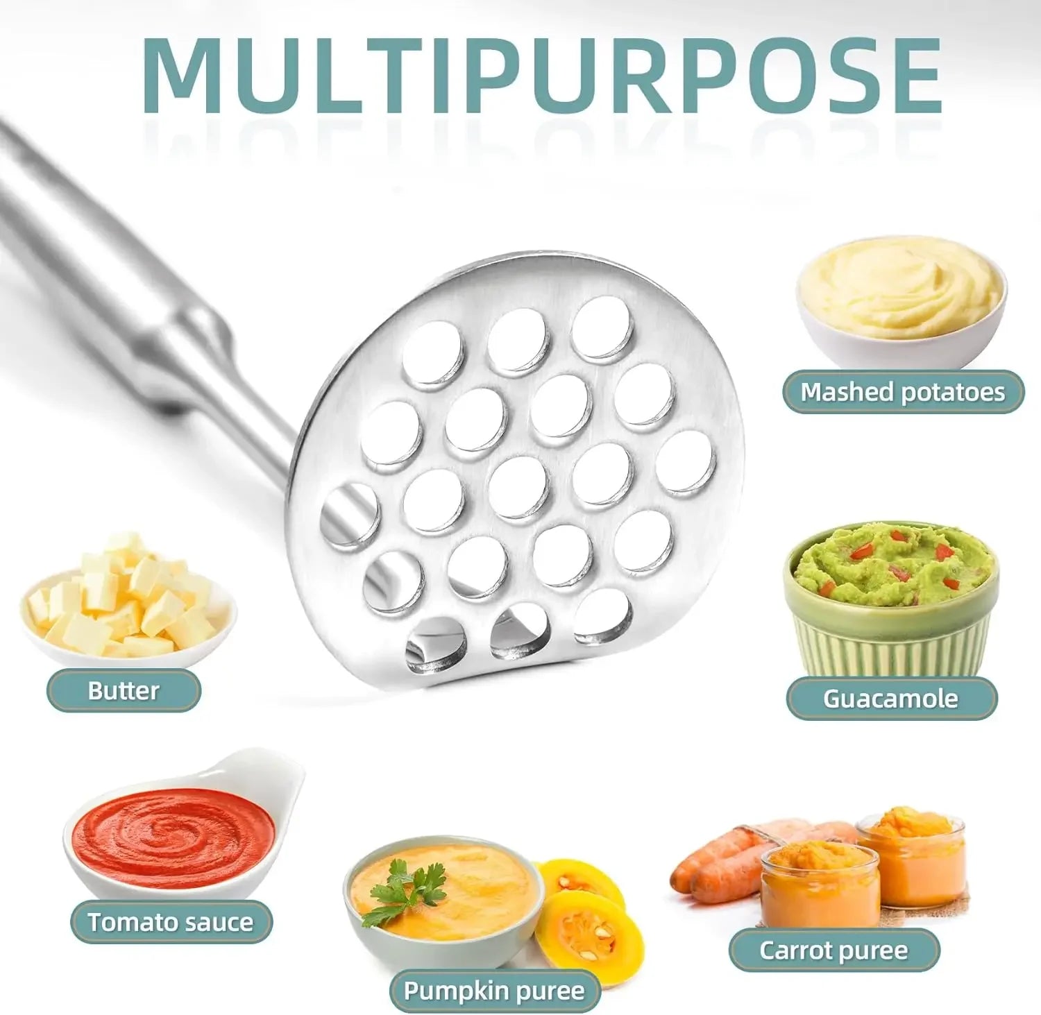 Small Potato Masher - Stainless