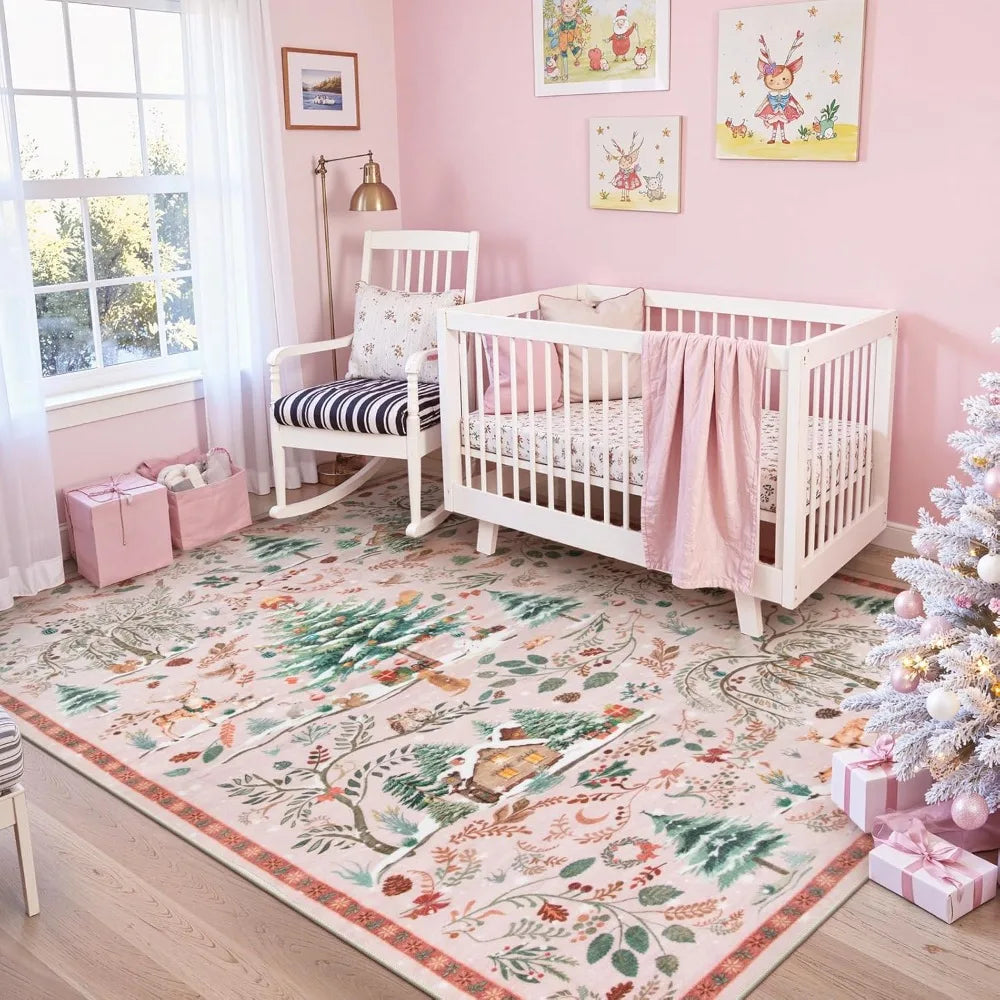 8x10 Washable Christmas Tree Design