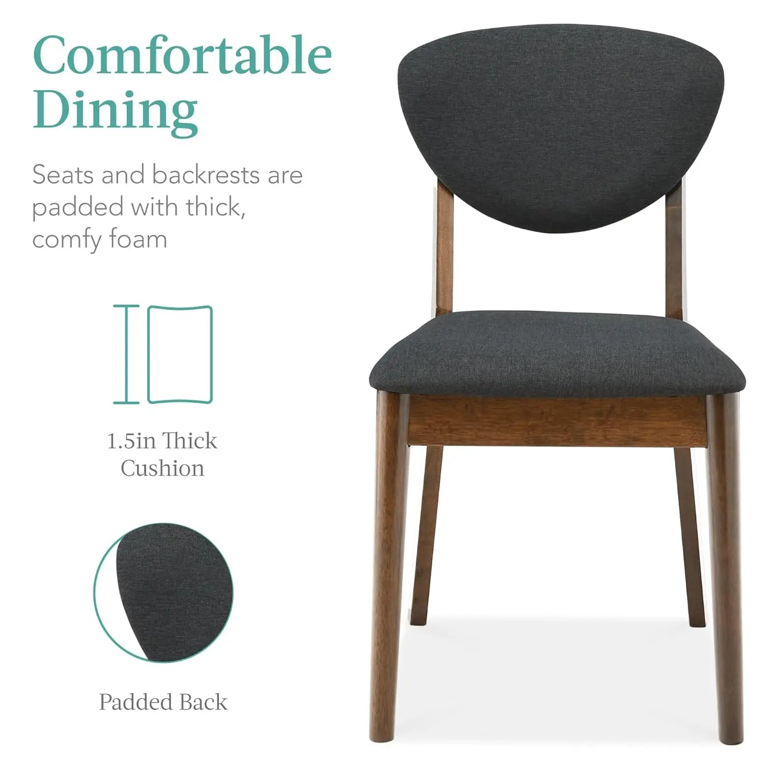5-Piece Compact Mid-Century Modern