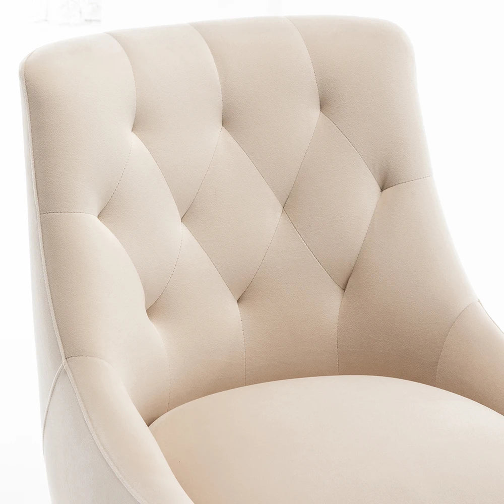 4 Modern Velvet Tufted Upholstered
