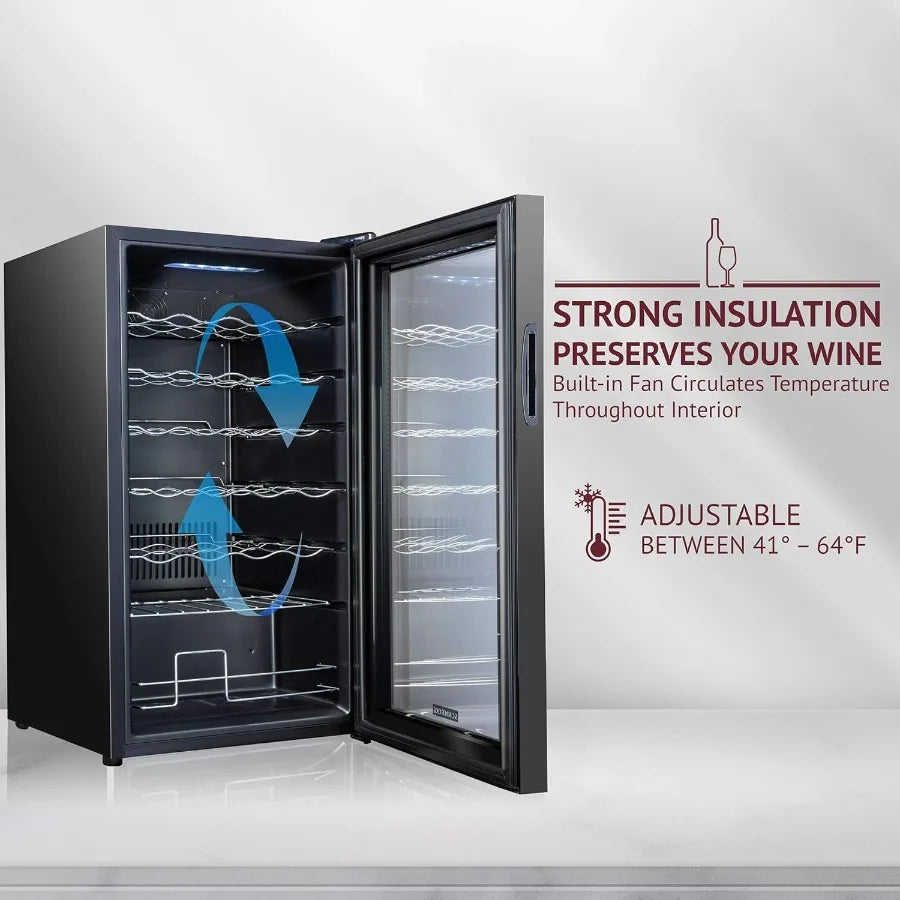 34 Bottle Compressor Wine Cooler Refrigerator