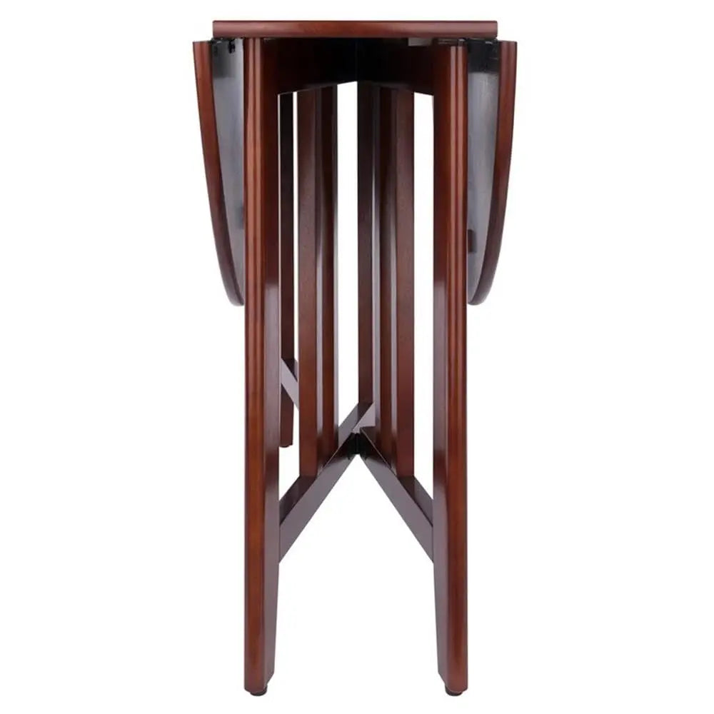 Round Double Drop Leaf Solid Wood 41.97"