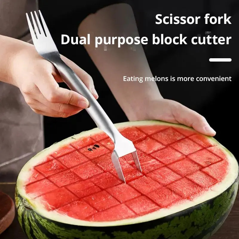 Multi-purpose Portable 2In1 Watermelon Fork