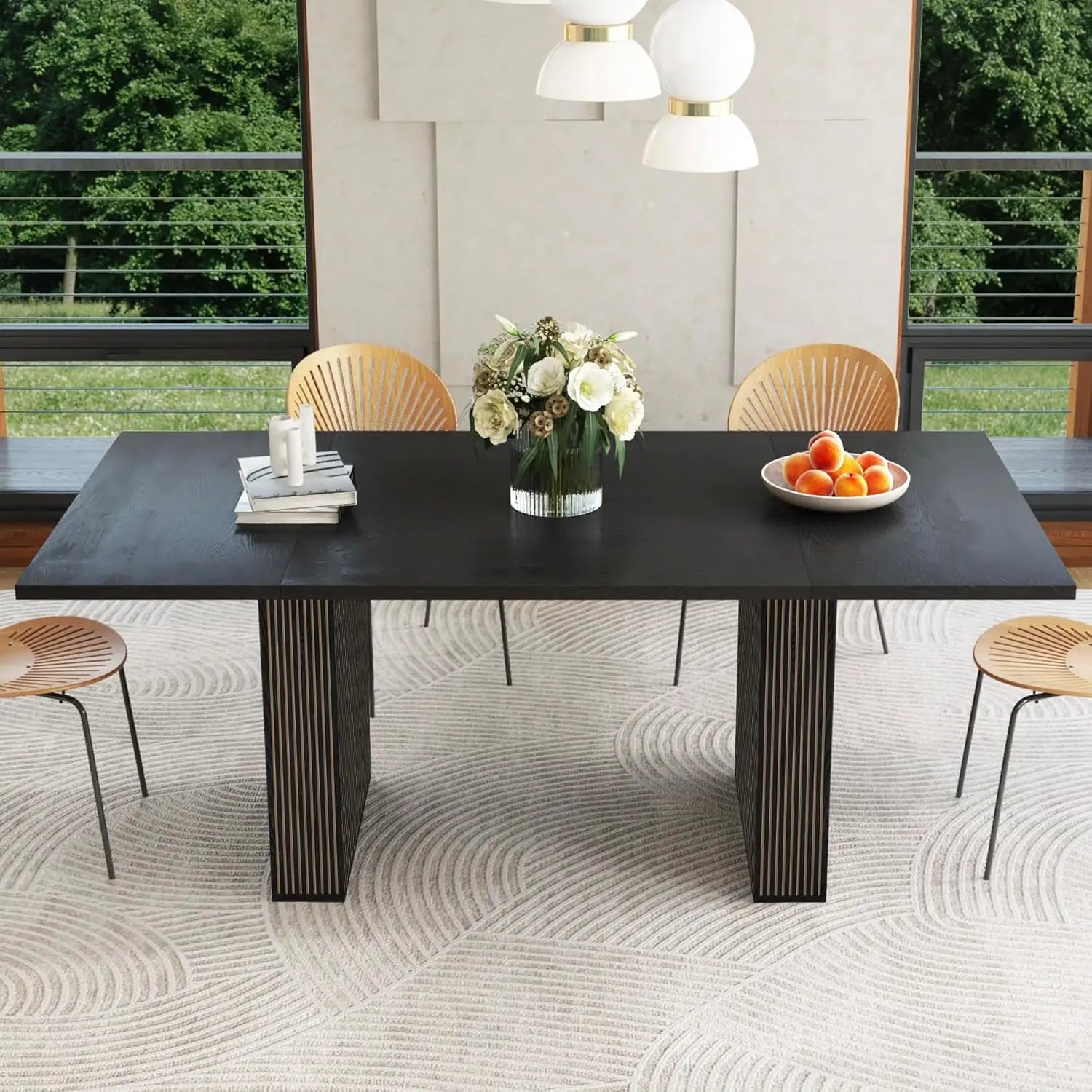 41-78" Extendable for4-8 Round/oval Fluted base