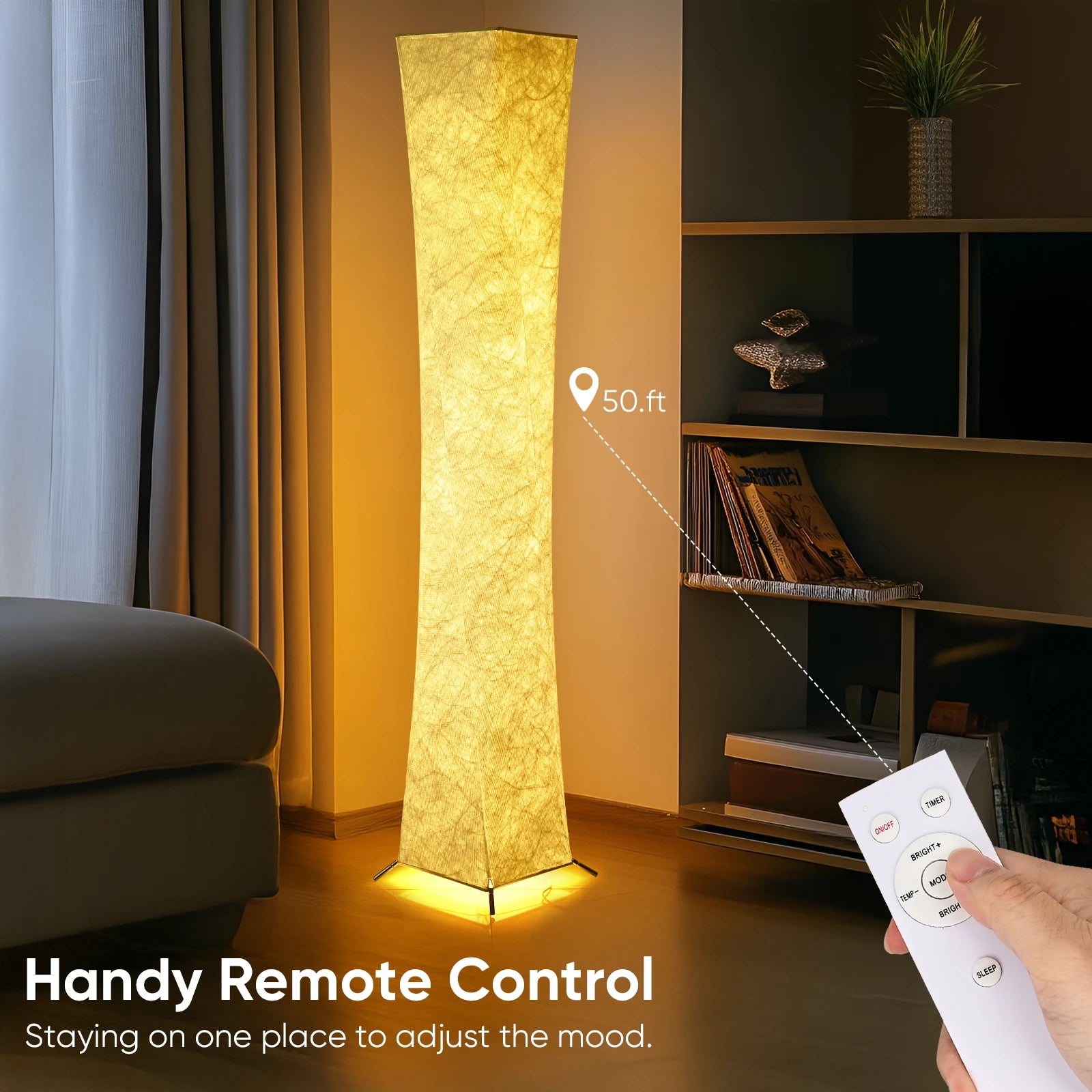 52" Modern Slim Soft Light Lamp