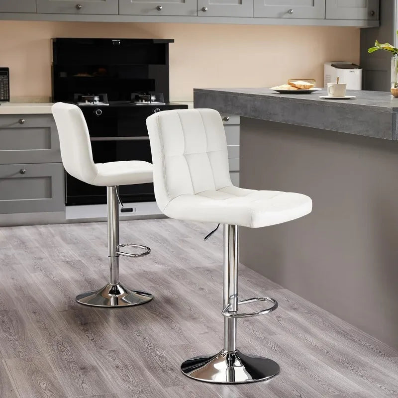 Adjustable Counter Height Swivel Barstools
