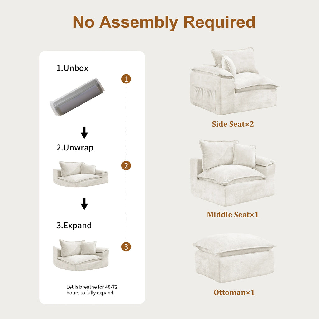 122" Modular Sectional