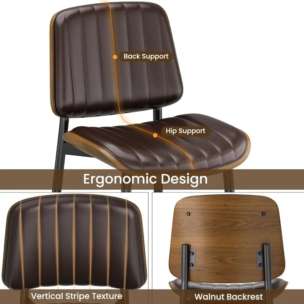 4 MCM Upholstered PU Leather