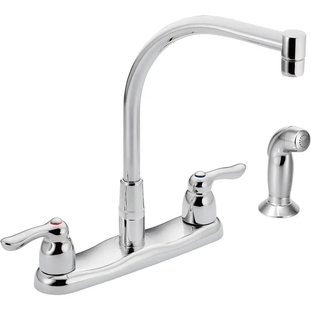 Commercial Two-Handle Side Spray, Chrome