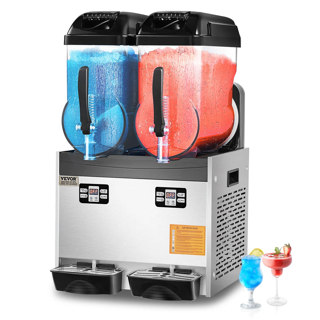 Commercial 3-36L Slushy Machine 1-3 Tanks Stainless