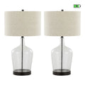 Contemporary Dimpled Glass Lamp