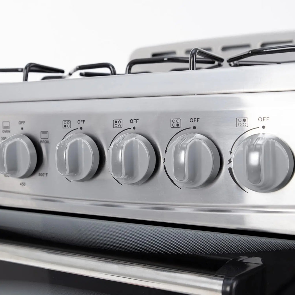 Compact 20-Inch Gas Range Oven 4 Sealed Burners