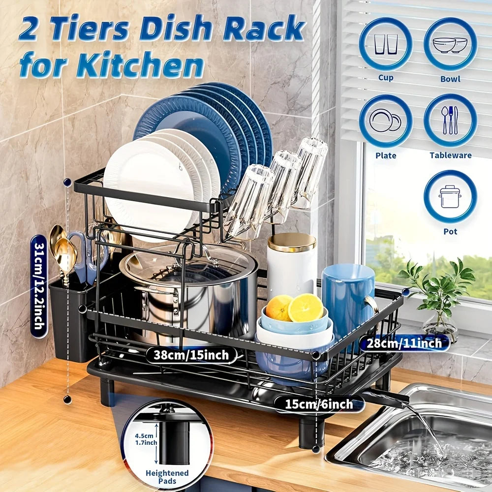 2 Tier Dish Rack