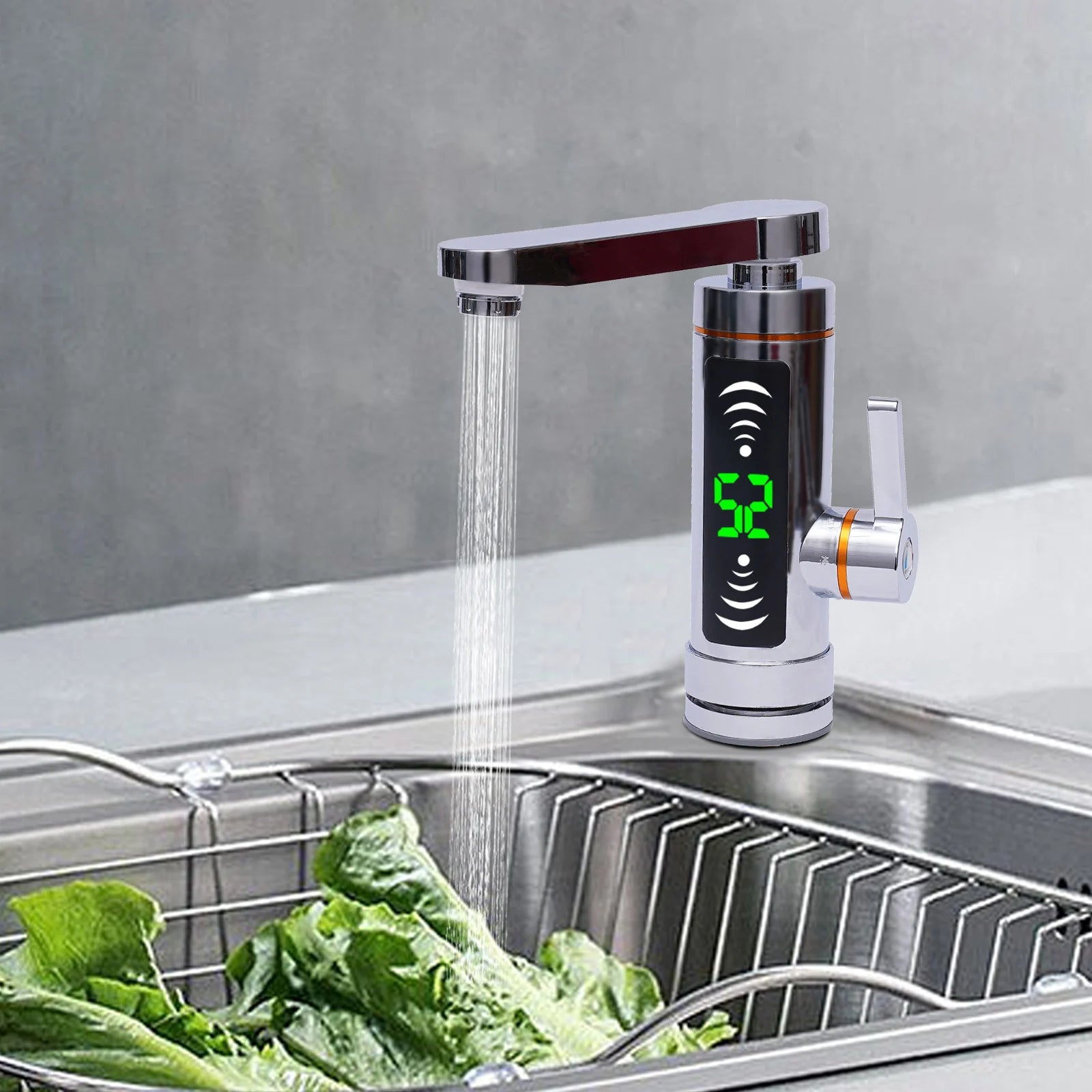 3000W Electric Heater Faucet Hot Water