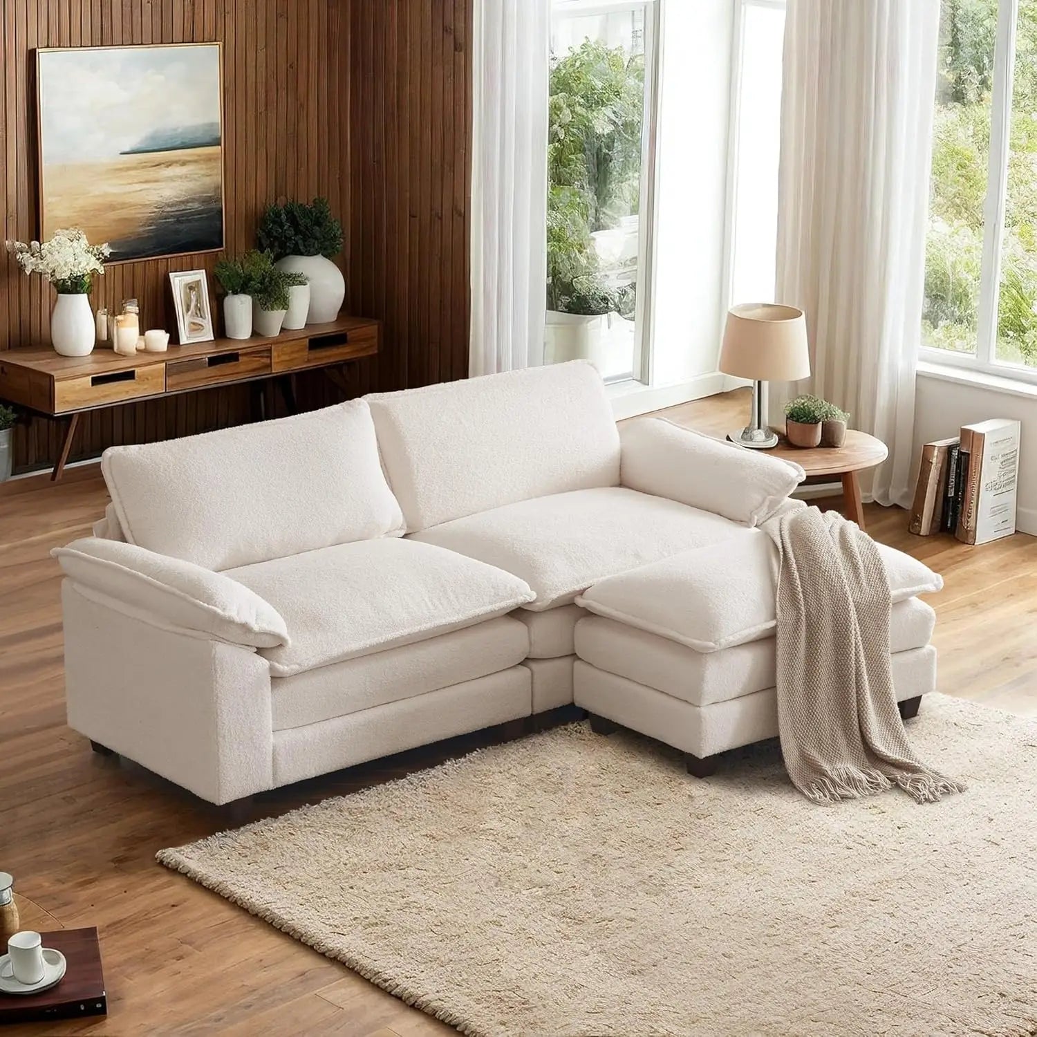 87" Convertible Sectional L-Shaped