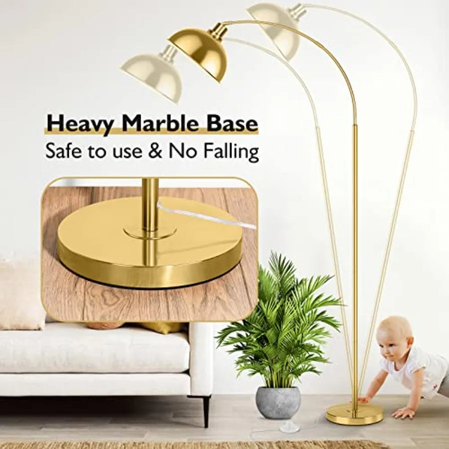 Modern Gold Arc Lamp
