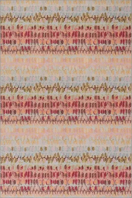4x6 Multicolored Geometric Washable