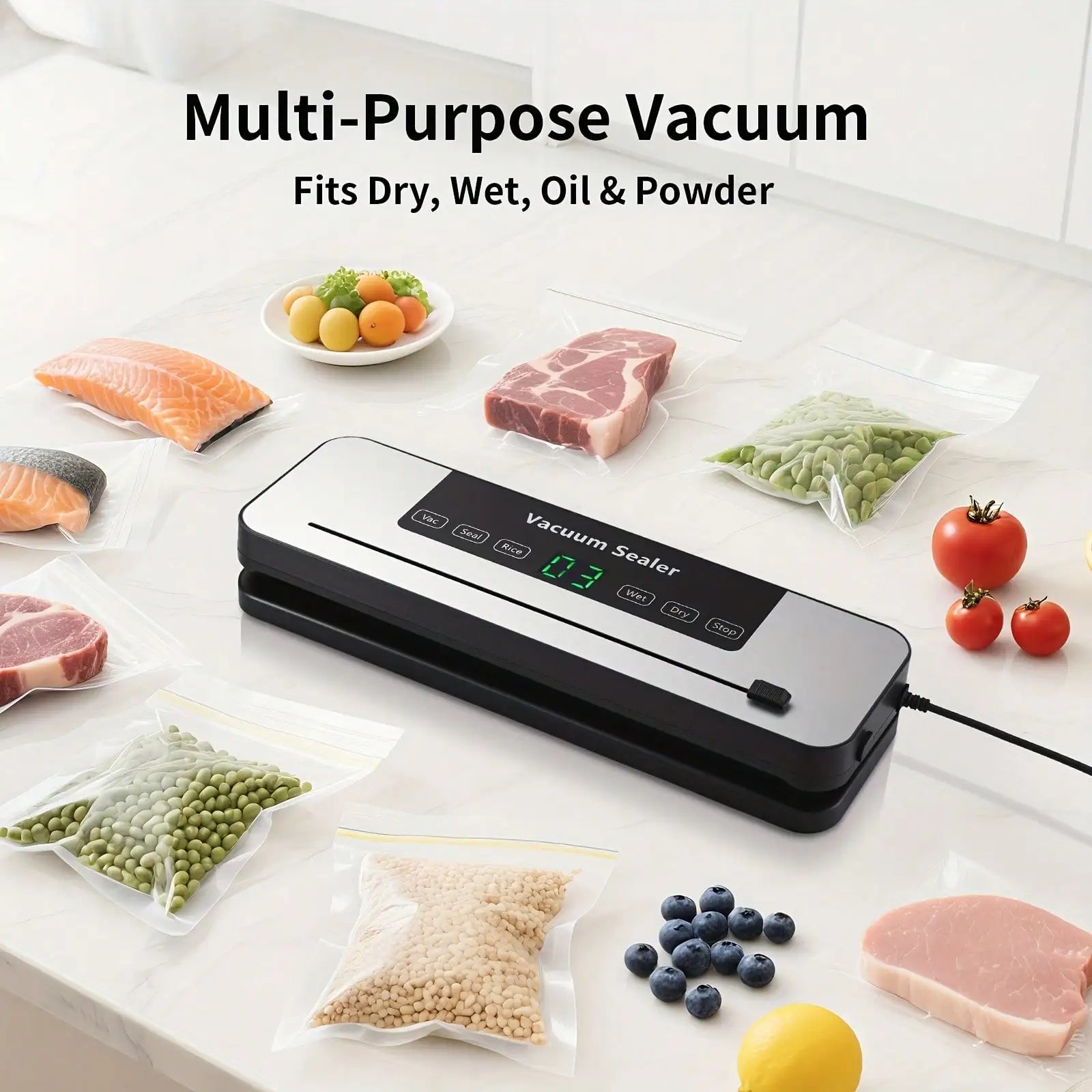 Easy-Use Vacuum Sealer Machine 2Modes