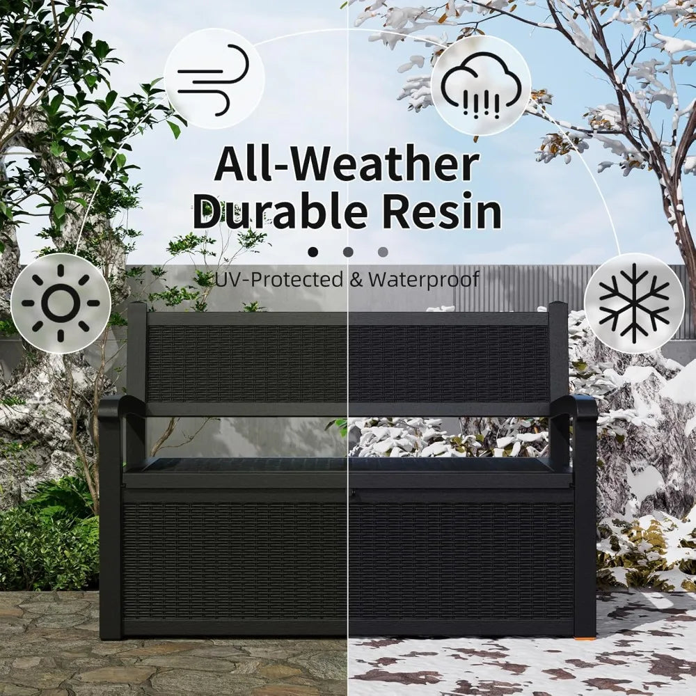 80 Gallon Storage Bench lockable