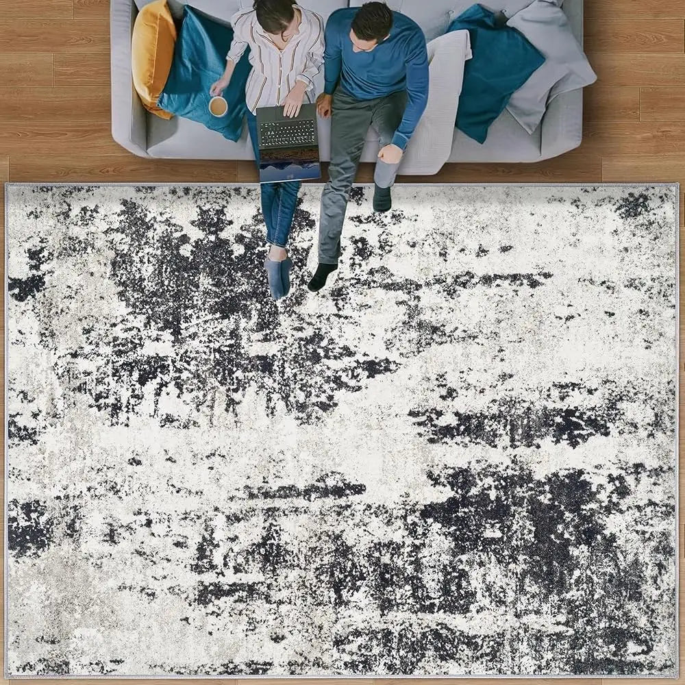 8X10 Rug Washable Modern Abstract
