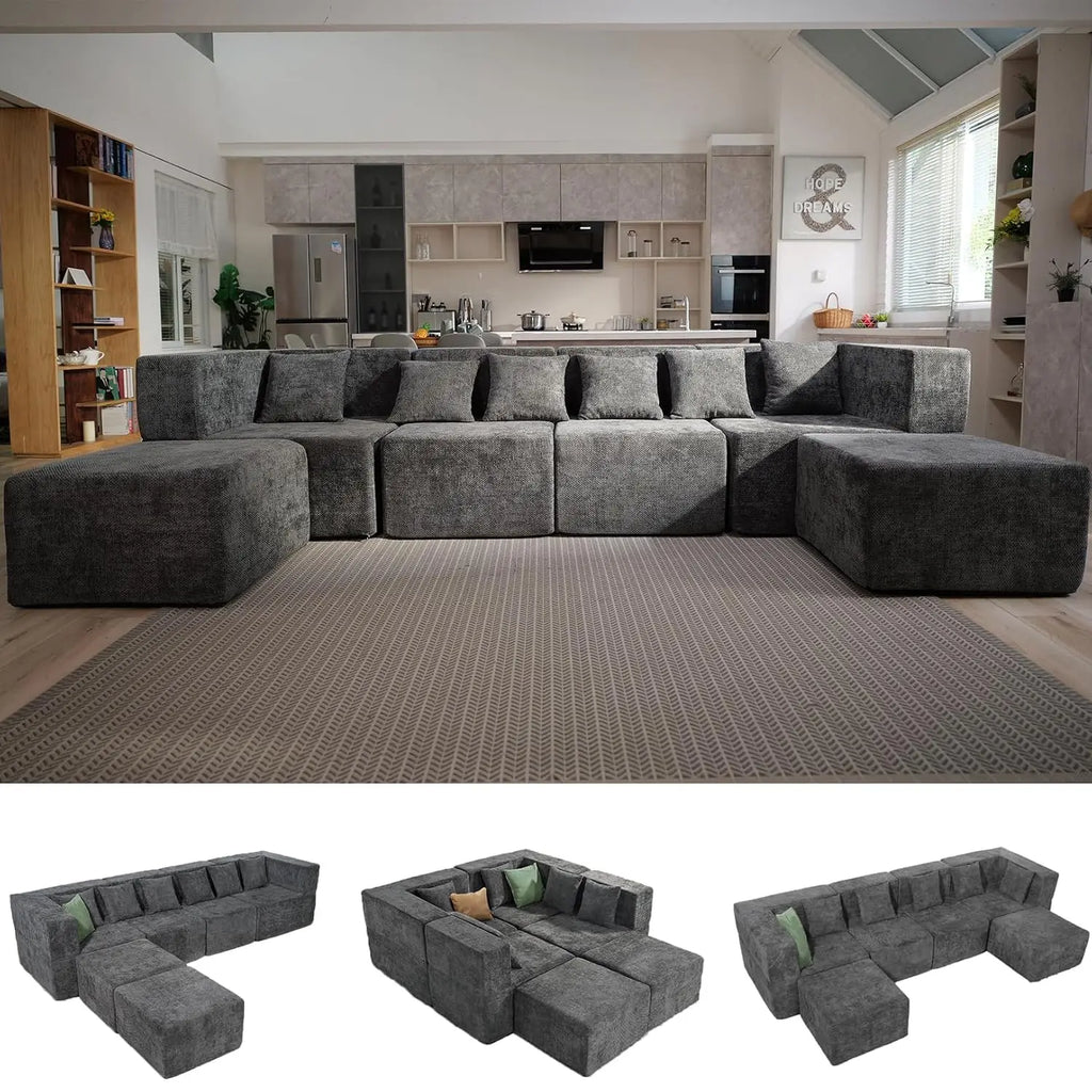 Modular Sectional 130'' 4 Seater