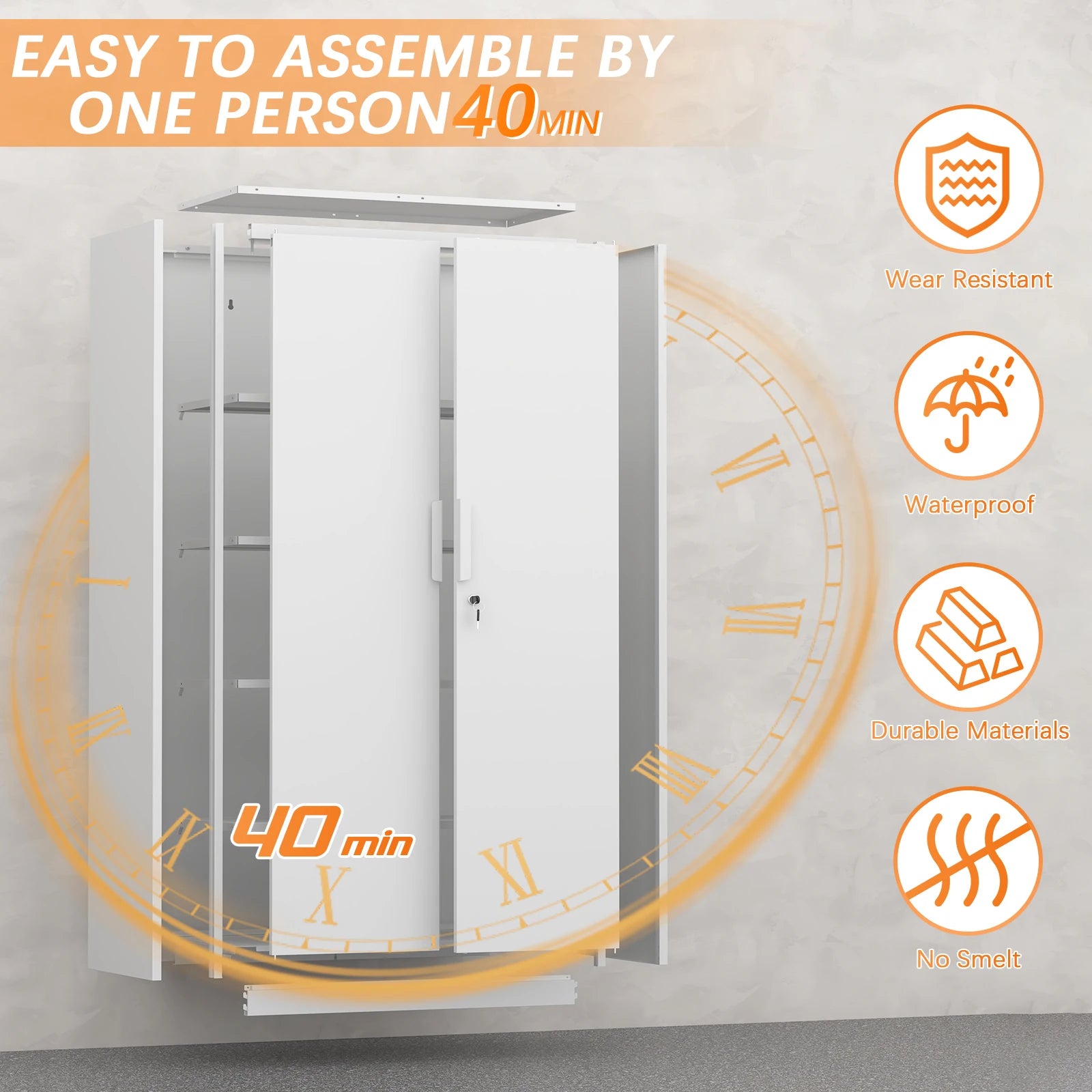 Metal File Cabinet for Garage Storage