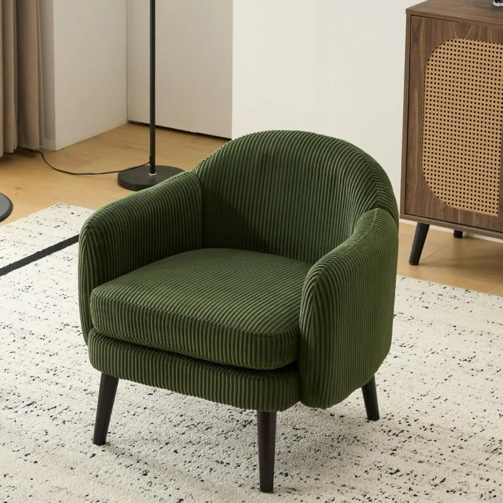 2 30.3" Wide Modern Barrel Armchairs