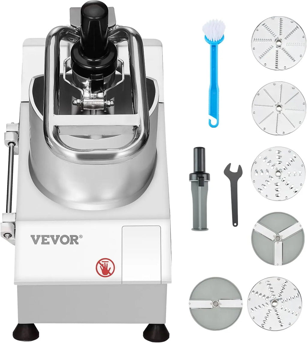 Food Processor with 2 Holes, Stainless Blades