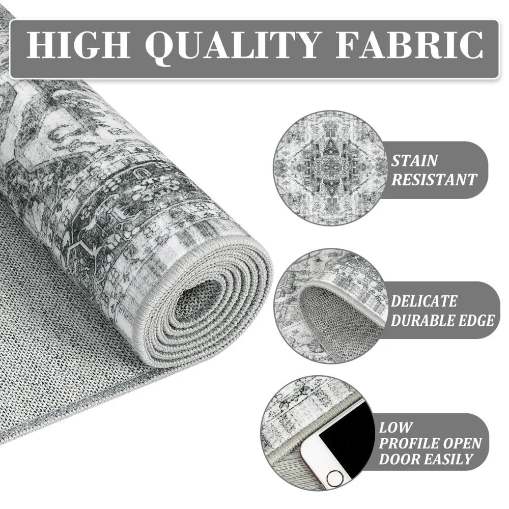 2x6 Washable Runner Vintage