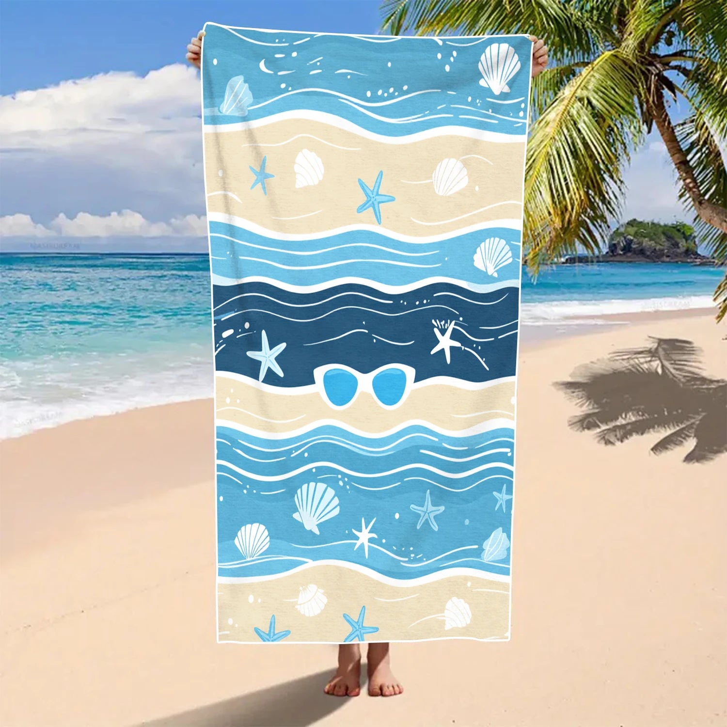 Ocean Pattern Beach Towel