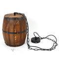 Vintage Rustic Wine Barrel Light