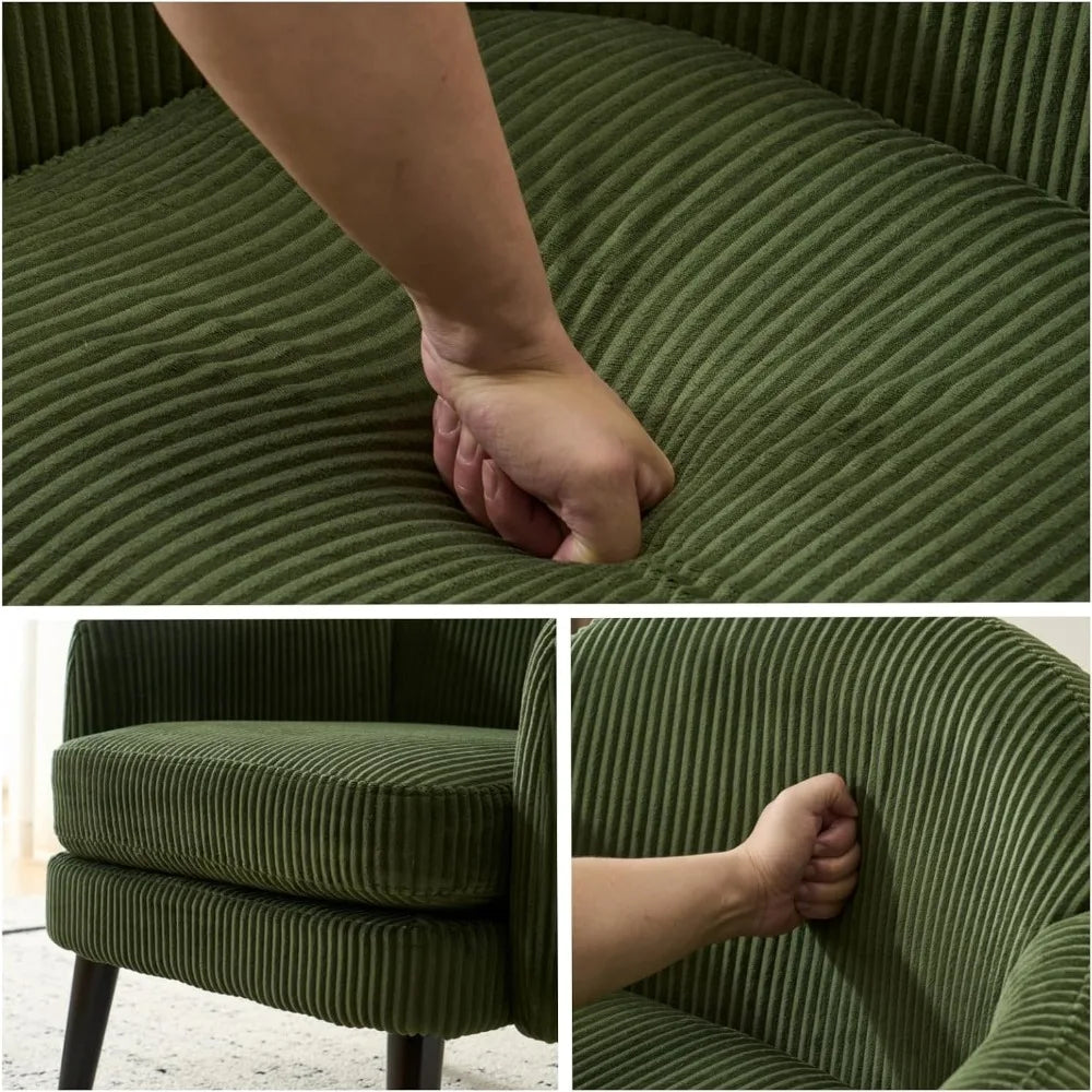 2 30.3" Wide Modern Barrel Armchairs