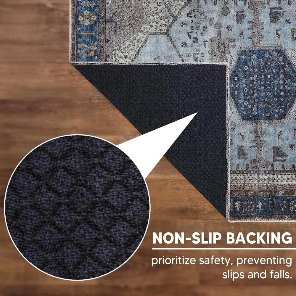 6x9 Washable Non-Slip Vintage